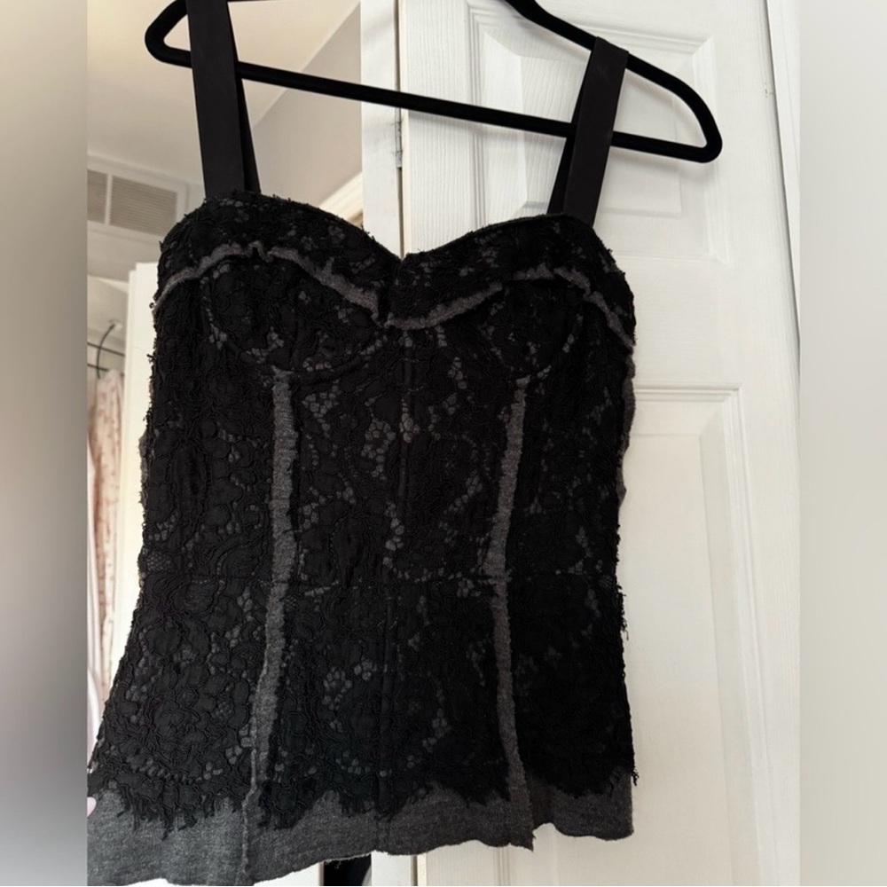 Dolce & Gabbana Black Lace Corset